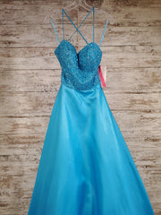 BLUE A LINE GOWN (NEW)