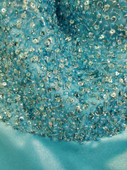 BLUE A LINE GOWN (NEW)