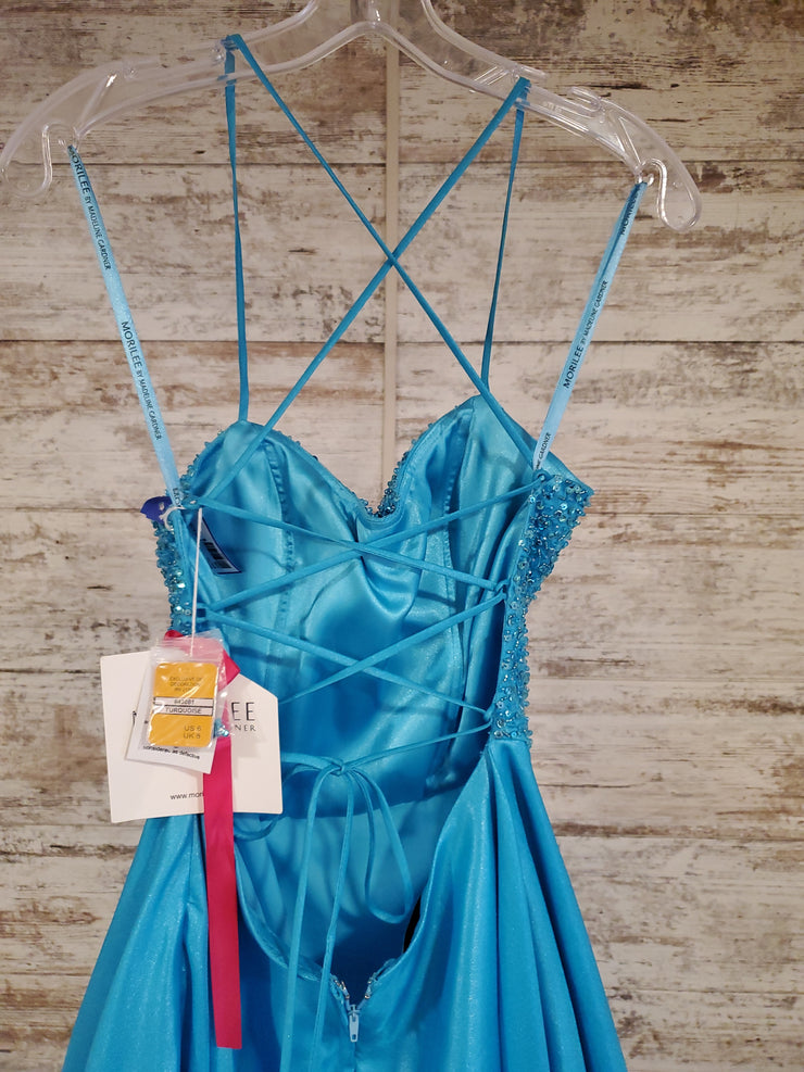 BLUE A LINE GOWN (NEW)