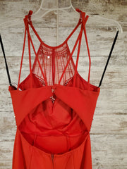 RED LONG EVENING GOWN