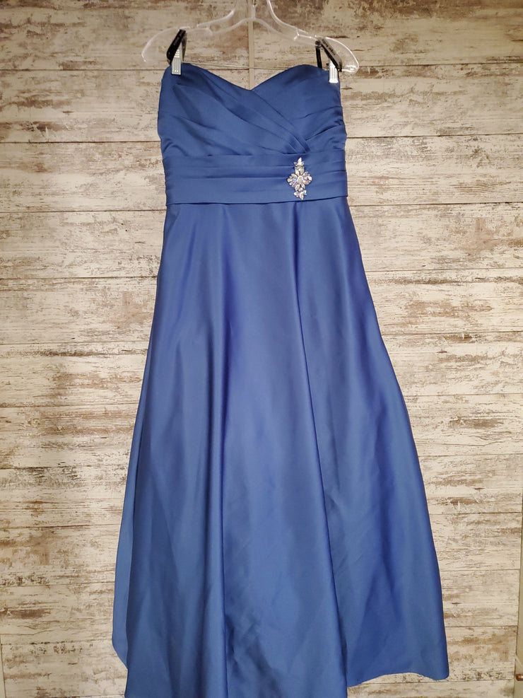 BLUE A LINE GOWN