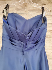 BLUE A LINE GOWN