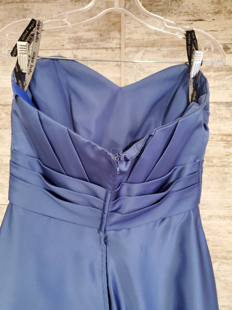 BLUE A LINE GOWN
