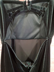 GREEN LONG EVENING GOWN