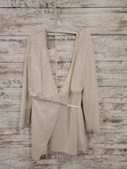 IVORY/GOLD SHORT DRESS