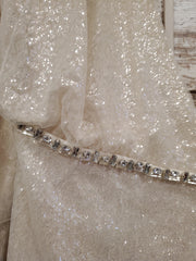 IVORY/GOLD SHORT DRESS