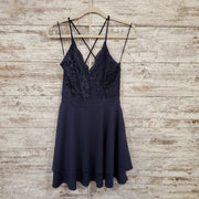 NAVY SHORT DRESS