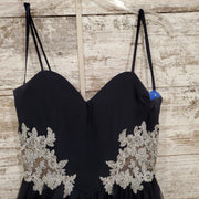 NAVY/SILVER SHORT DRESS