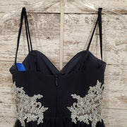 NAVY/SILVER SHORT DRESS