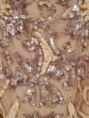 PINK/PURPLE SEQUIN LONG GOWN