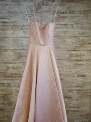 PINK PEARL A LINE GOWN