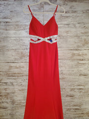 RED LONG EVENING GOWN