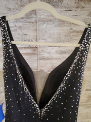 BLACK LONG EVENING GOWN