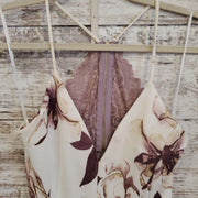 WHITE/FLORAL SHORT DRESS