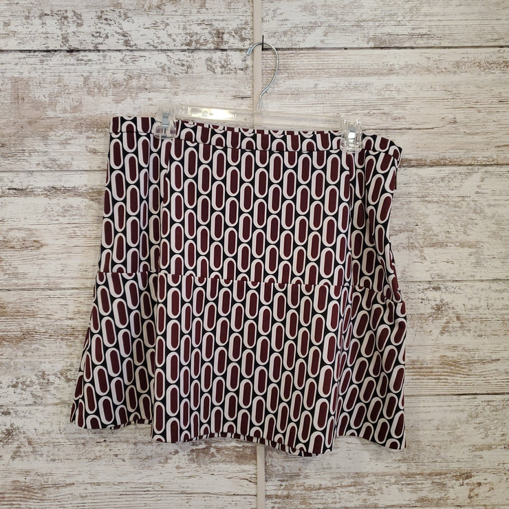 PATTERNED STRETCH SHORT SKIRT