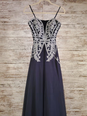 NAVY A LINE GOWN (NEW)