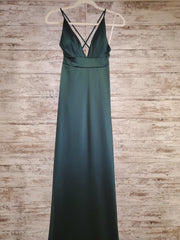 GREEN LONG EVENING GOWN (NEW)