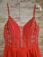 RED A LINE GOWN
