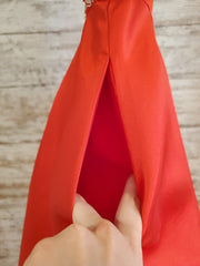 RED A LINE GOWN