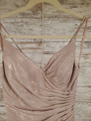 PINK/GOLD LONG EVENING GOWN