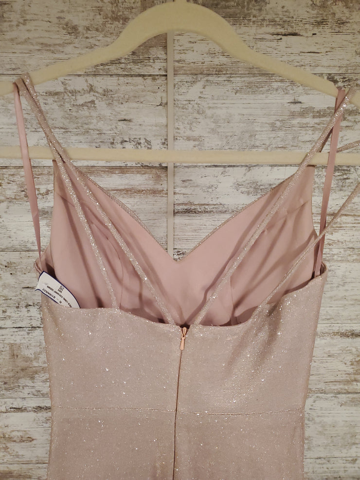 PINK/GOLD LONG EVENING GOWN