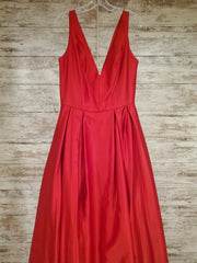 RED A LINE GOWN