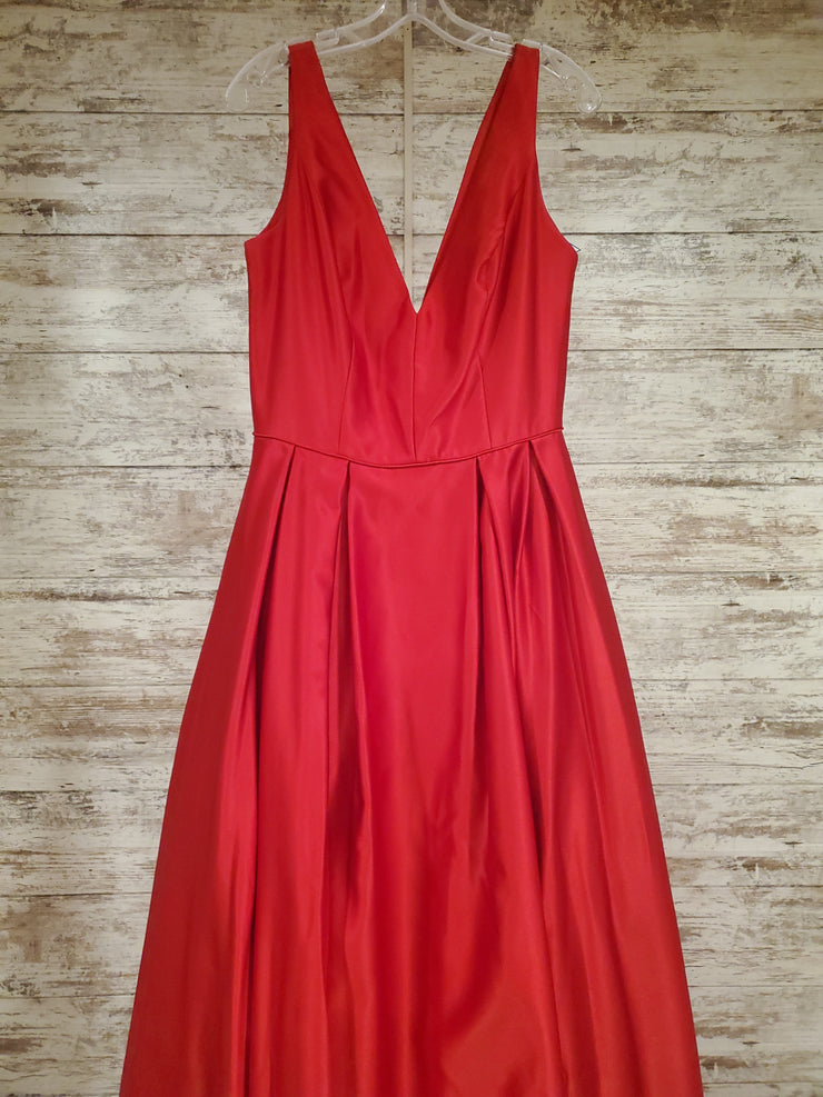 RED A LINE GOWN