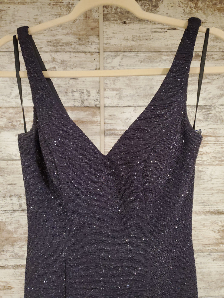 GRAY SPARKLY LONG EVENING GOWN