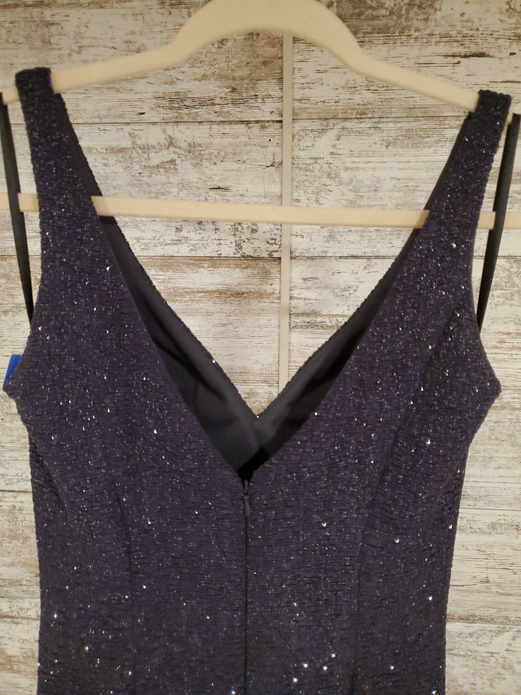 GRAY SPARKLY LONG EVENING GOWN