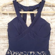 NAVY/WHITE SHORT DRESS