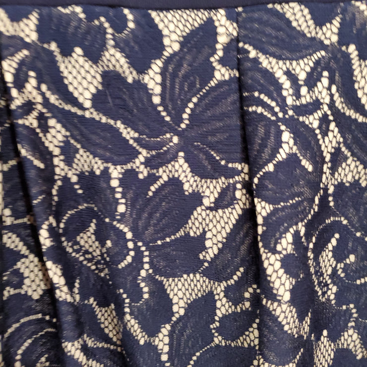 NAVY/WHITE SHORT DRESS