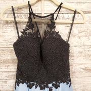 BLACK/BLUE SHORT DRESS