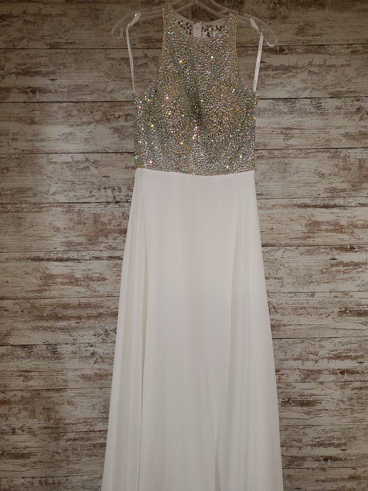 WHITE LONG EVENING GOWN (NEW)