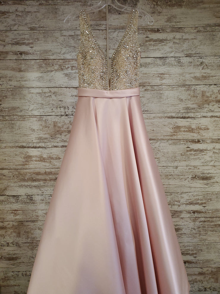 PINK A LINE GOWN