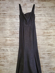 BLACK SPARKLY LONG DRESS - NEW