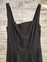 BLACK SPARKLY LONG DRESS - NEW