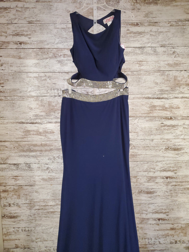 NAVY 2 PC. LONG GOWN SET (NEW)