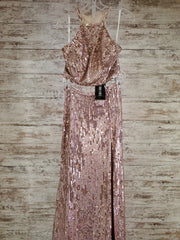 PINK 2 PC. SEQUIN GOWN SET-NEW