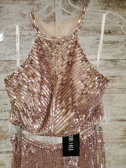 PINK 2 PC. SEQUIN GOWN SET-NEW