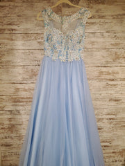 BLUE A LINE/PRINCESS GOWN