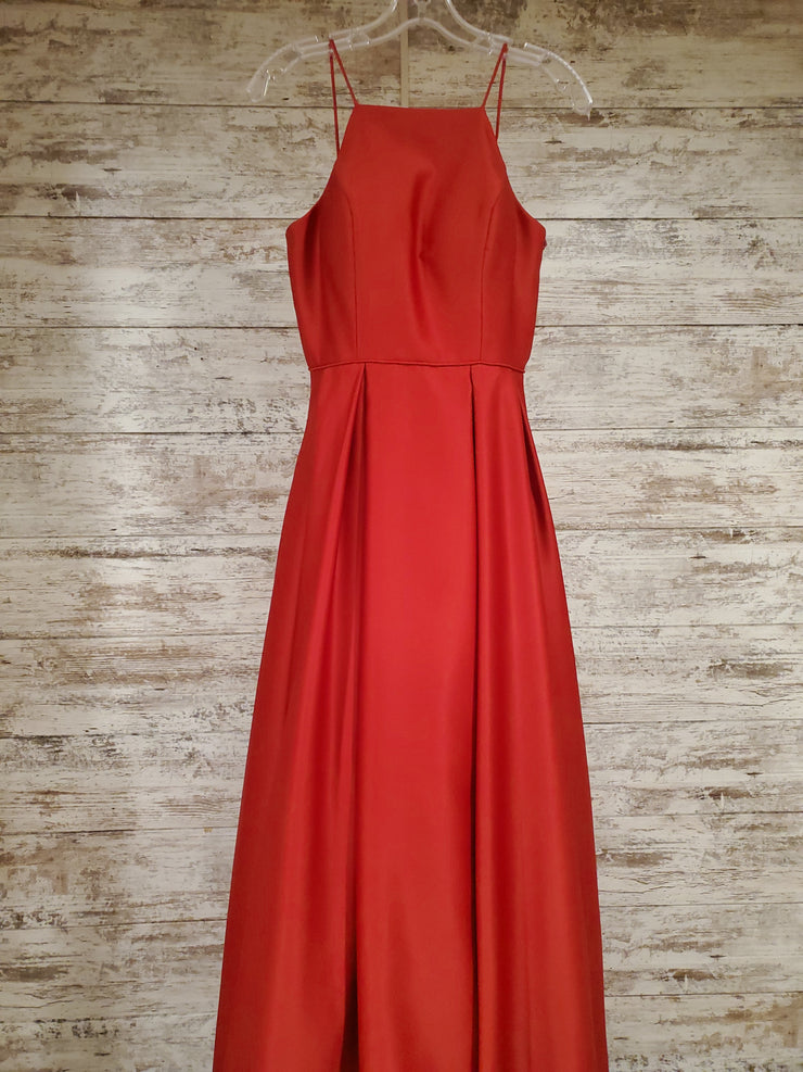 RED A LINE GOWN