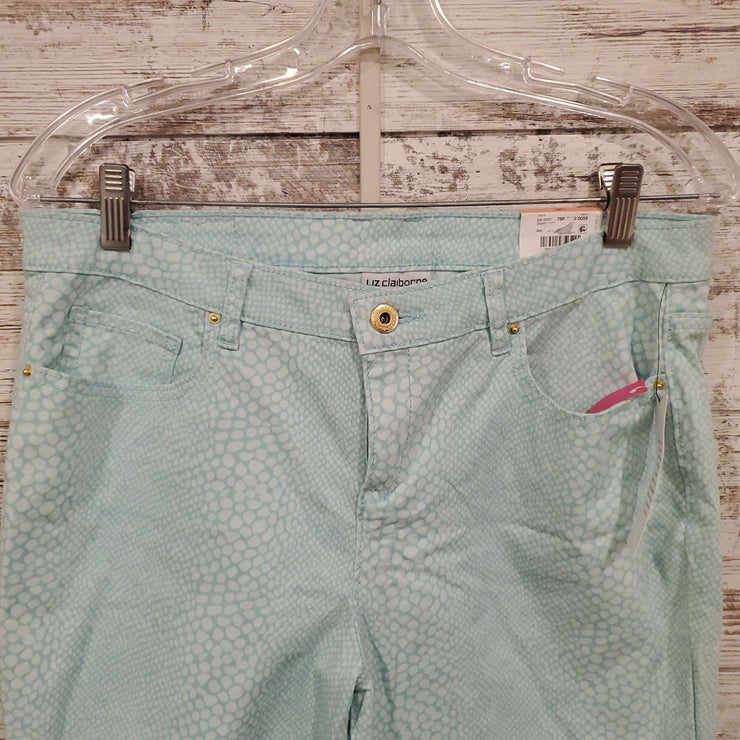 BLUE/WHITE CAPRI PANTS (NEW)