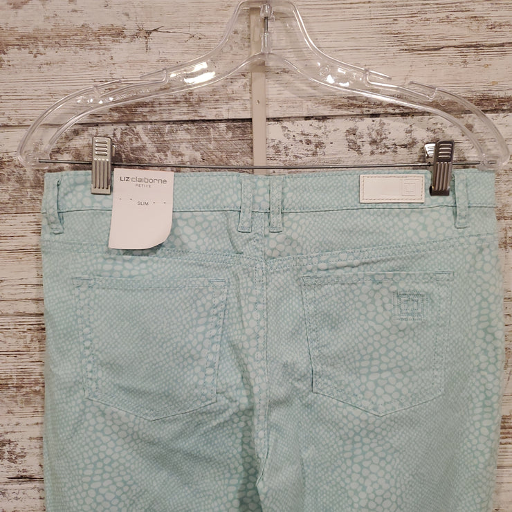 BLUE/WHITE CAPRI PANTS (NEW)