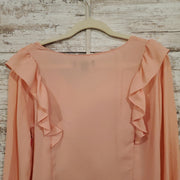 PEACH LONG SLEEVE TOP