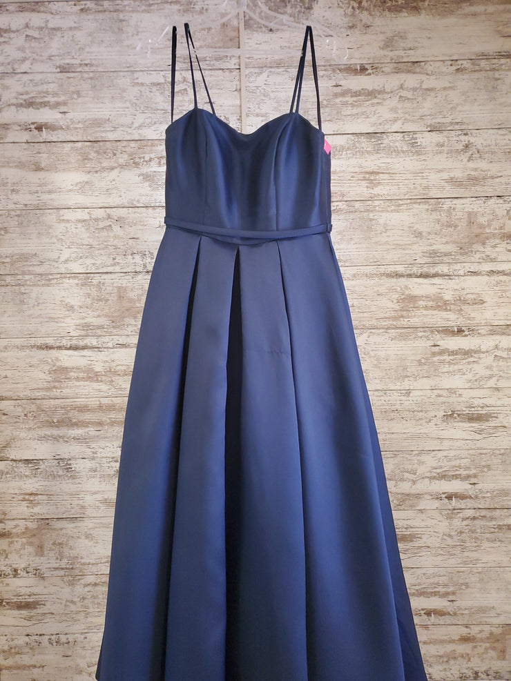 NAVY A LINE GOWN