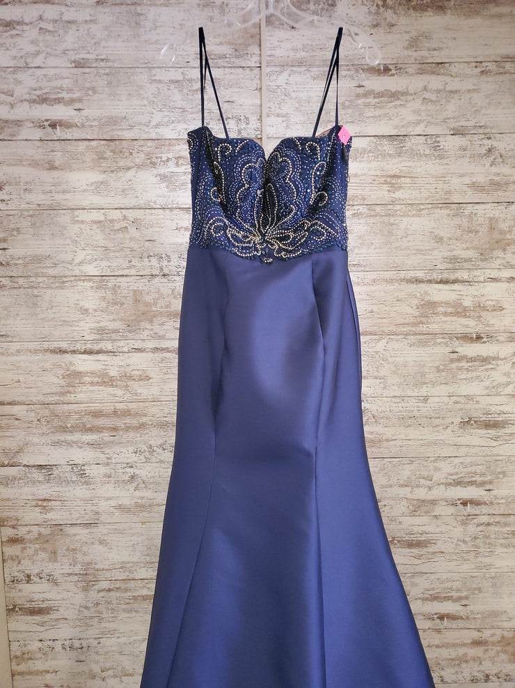 NAVY MERMAID GOWN