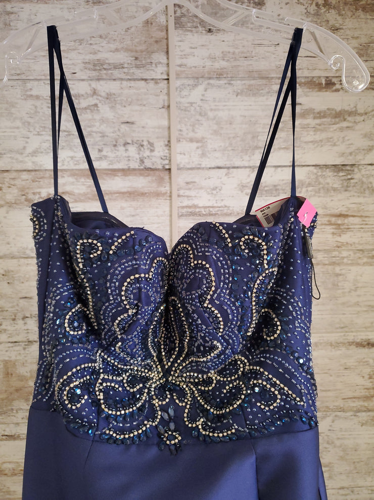 NAVY MERMAID GOWN