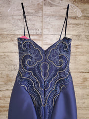 NAVY MERMAID GOWN