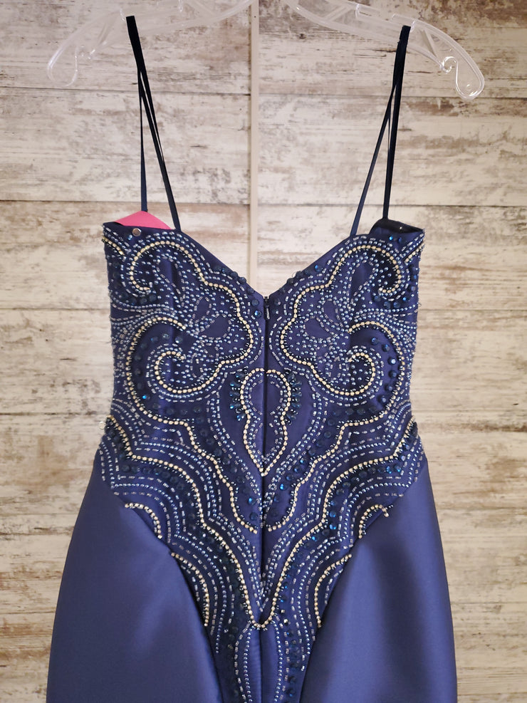 NAVY MERMAID GOWN
