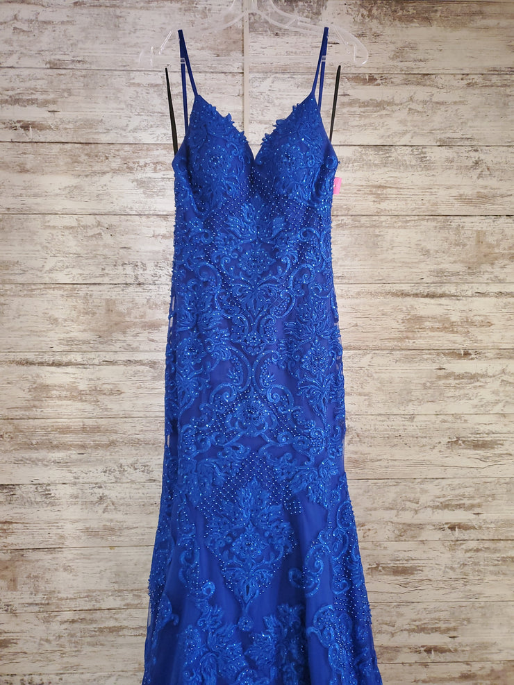 ROYAL BLUE MERMAID GOWN